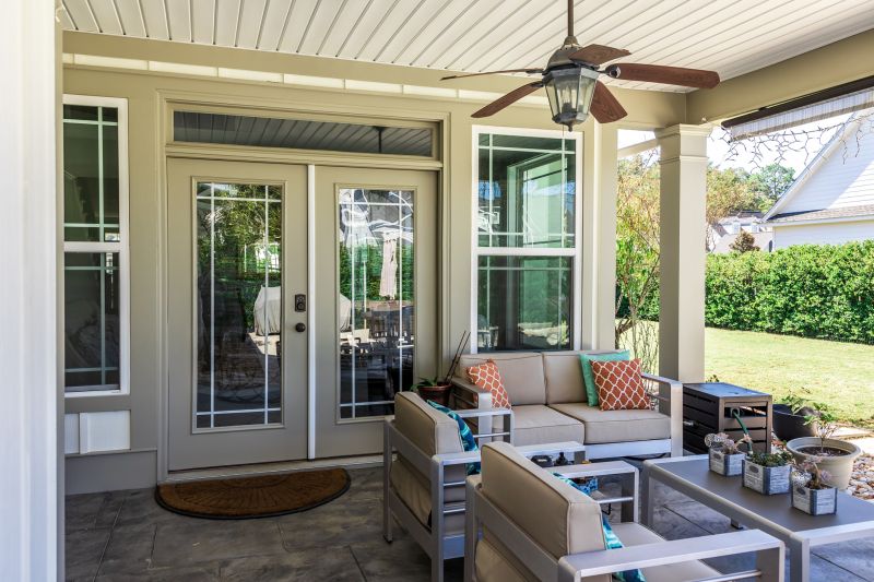 Outdoor Ceiling Fan in Patio