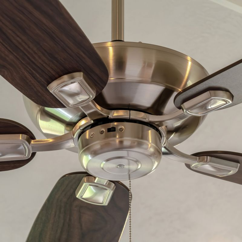 Contemporary Fan with Remote